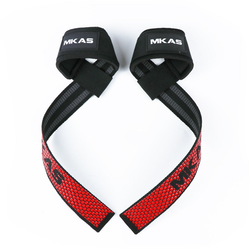 MKAS Weight lifting Wrist Straps Fitness Bodybuilding Training Gym