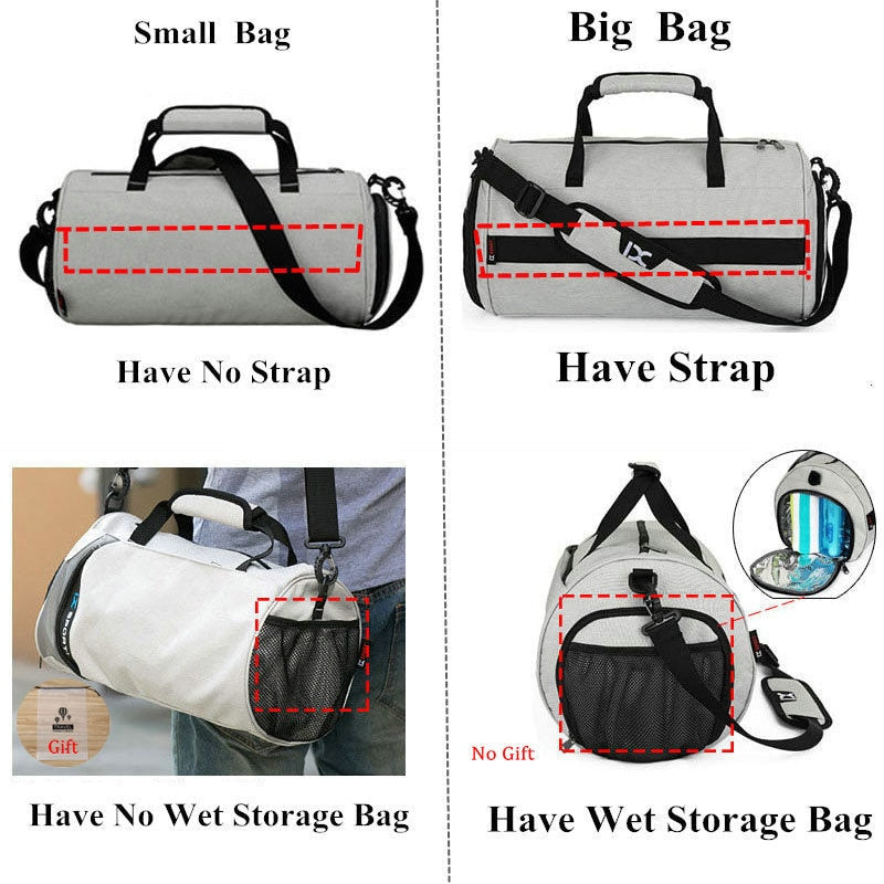 Men Gym Bags For Fitness Training Outdoor Travel Sport Bag Multifunction